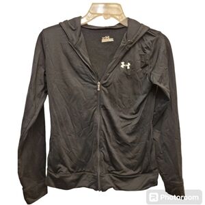 Under Armor Black Zip Up Hoodie Size Youth Large